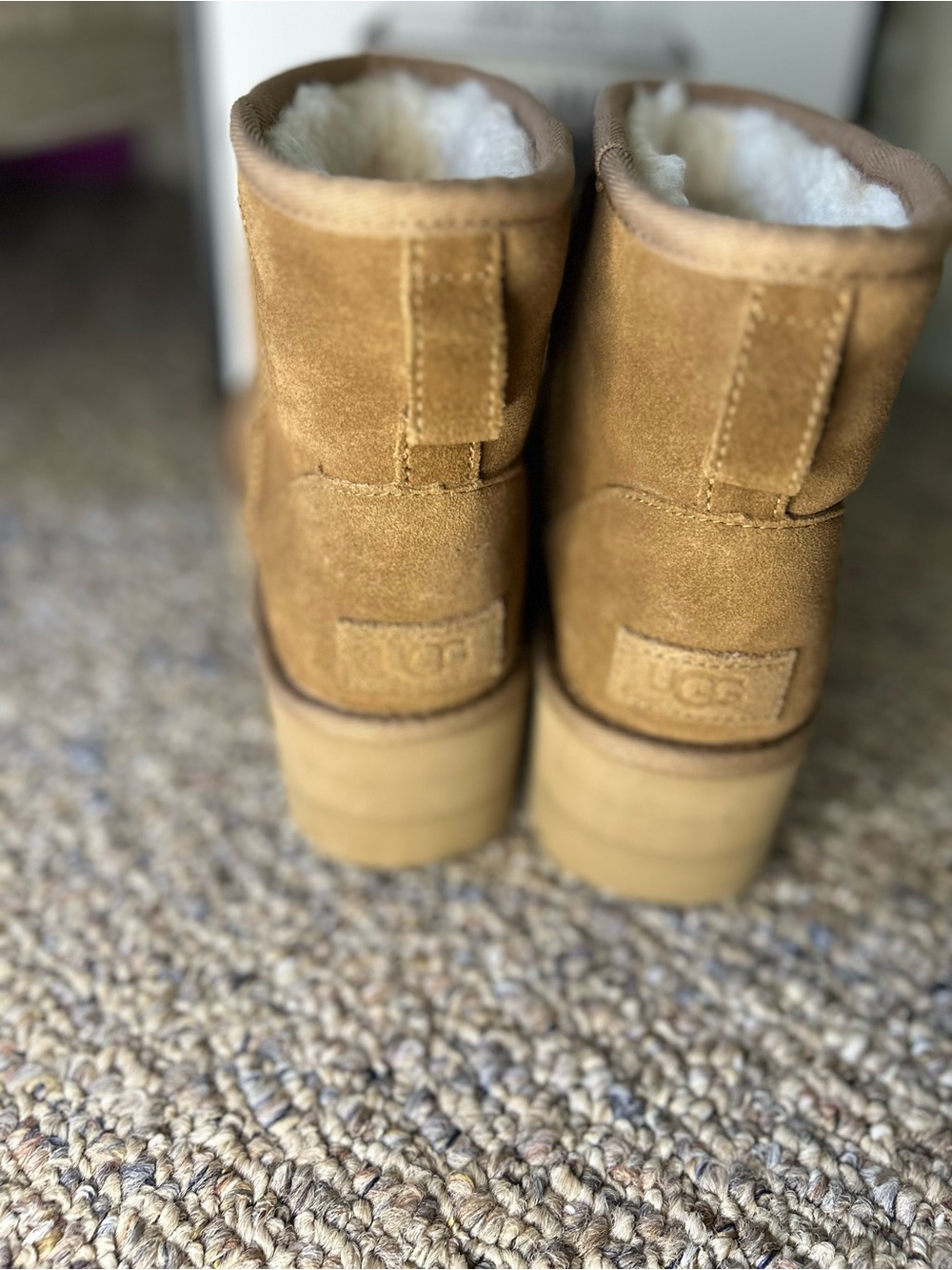 UGG Classic Chestnut Platform Mini Bootie Size 7 New without Box/Tag - Picture 9 of 15